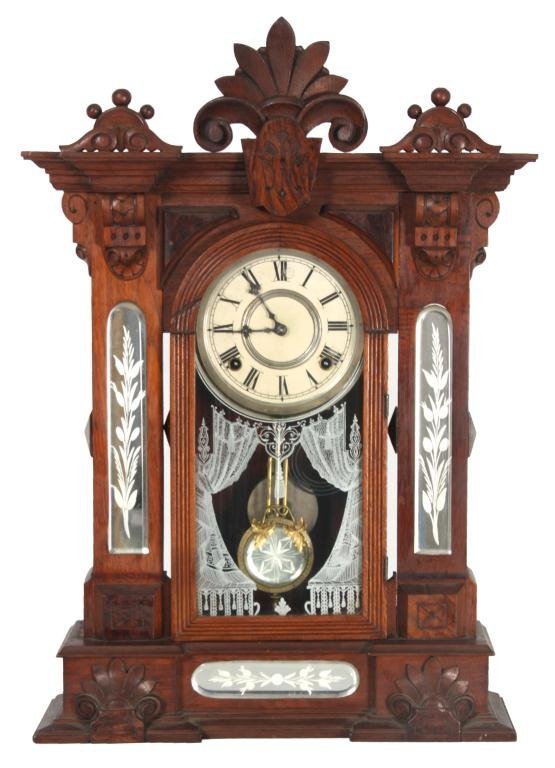 Gilbert Amphion Walnut Mantle Clock