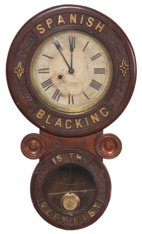 Baird Spanish Blacking Advertising Clock