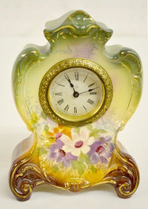 Ansonia “Agate” Miniature Royal Bonn Clock