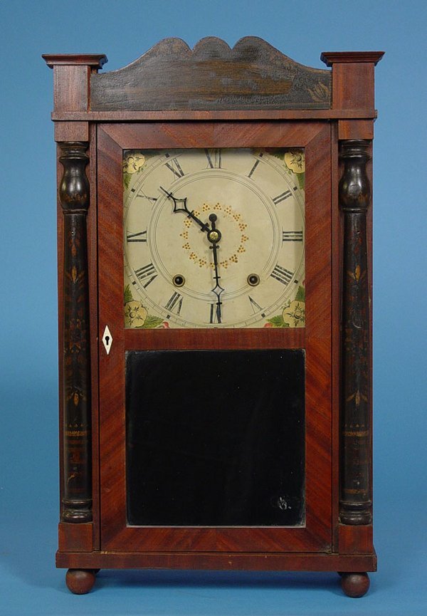Antique Mini Wood Works Shelf Clock