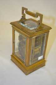 Antique French Engraved Carriage Clock