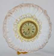 New Haven Porcelain Flower Shaped Novelty Clock