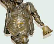 French Town Crier Bell Ringing Clock