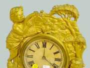 American Clock Co. Cherub Metal Case Clock