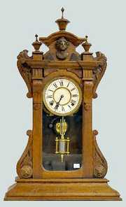 EN Welch Walnut Parlor Clock