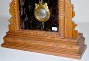 Gilbert Oak “Oriental” Calendar Shelf Clock