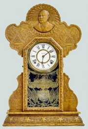 Ingraham Oak “McKinley” Kitchen Clock