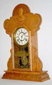 Ingraham Oak “McKinley” Kitchen Clock