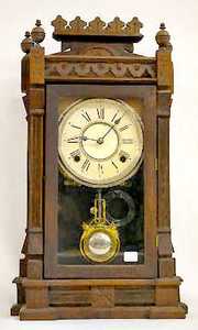 Gilbert “Dacca” 8 Day T & S Shelf Clock