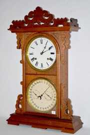 Welch “Arditi” Double Dial Calendar Clock