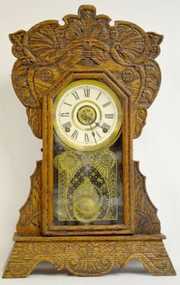 Ansonia Oak “Camden Line” Kitchen Clock