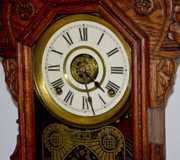 Ansonia Oak “Camden Line” Kitchen Clock