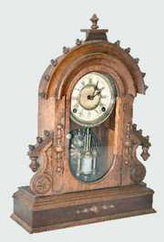 Gilbert Walnut “Baronet” Shelf Clock