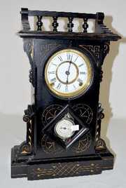 Kroeber Ebony “Portsmouth” Shelf Clock w/Shelf