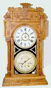 Waterbury Oak Calendar “No. 43” Clock