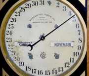 Waterbury Oak Calendar “No. 43” Clock