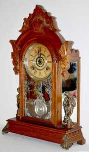 Ansonia Walnut “Windsor” Parlor Clock