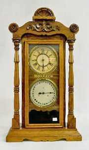 New Haven Oak “Monarch” Calendar Clock