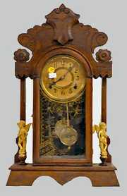 Kroeber Walnut “Headlight” Parlor Clock