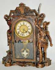 Kroeber “Sentinel V.P.” Metal Statue Clock