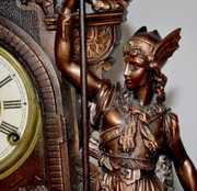 Kroeber “Sentinel V.P.” Metal Statue Clock