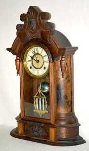 EN Welch “Iowa Model” Parlor Clock, Walnut