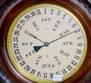 Welch Walnut “Audran B.W.” Calendar Clock