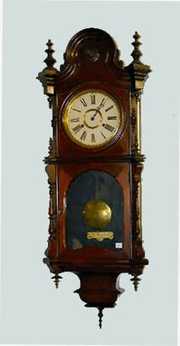 Welch Walnut “No. 5 Kellogg”  Regulator Clock