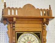 Oak Sidney Advertising Wall Clock