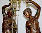 Ansonia “Fisher & Falconer” Swinging Clock