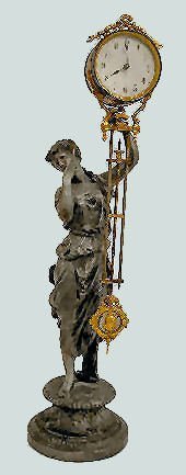 Ansonia “Juno” Statue Swing Clock