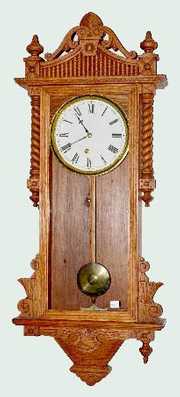 Waterbury Oak “Elgin” Wall Regulator Clock