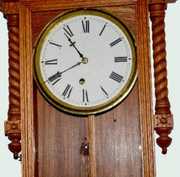 Waterbury Oak “Elgin” Wall Regulator Clock