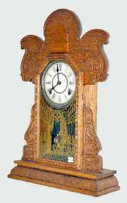 Ingraham Oak “Capitol” Kitchen Clock