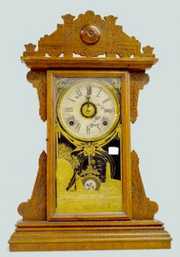 EN Welch Walnut Kitchen Clock