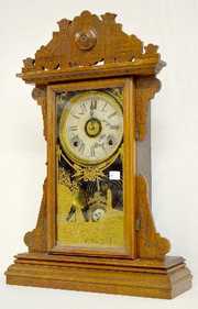 EN Welch Walnut Kitchen Clock