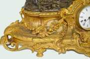 Massive French Figural Clock, Lady, Lion +