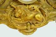 Massive French Figural Clock, Lady, Lion +