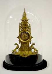 French Bronze Architectural Clock Tower Clock