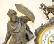 Ansonia “Combatants” Double Statue Clock