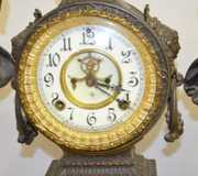 Ansonia “Combatants” Double Statue Clock