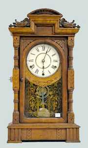 Seth Thomas Walnut “Hecla” Shelf Clock