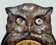 Metal Novelty Blinking Eye Owl Clock