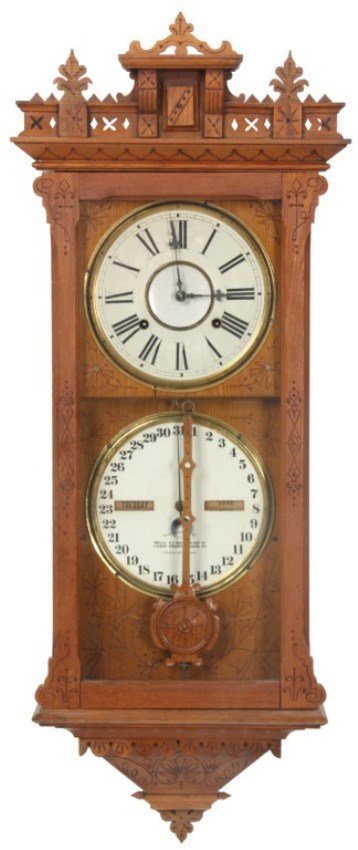 Ithaca No. 5 1/2 Belgrade Calendar Clock