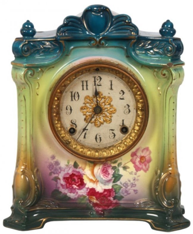 Ansonia & Royal Bonn China Clock