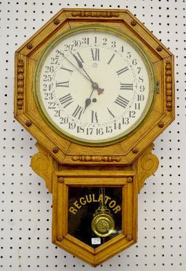 New Haven “Braddock” Oak Calendar School Clock