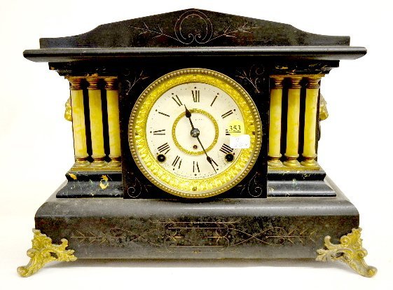 Seth Thomas “Dale” Black Mantel Clock