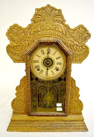 Ingraham “Micha” Oak Kitchen Clock