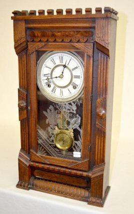 Gilbert “Nebo” Walnut Case Shelf Clock