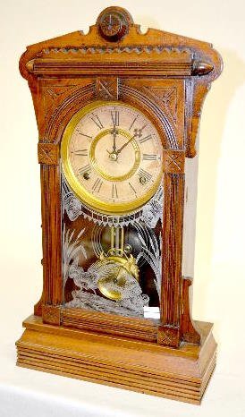 Gilbert “Ersa” Walnut Shelf Clock w/Alarm